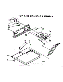 Top And Console Assembly parts for Kenmore Dryer 110.86030100 (11086030100, 110 86030100) from AppliancePartsPros.com