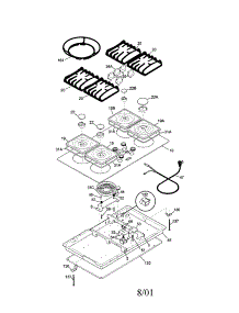 Cooktop parts for Kenmore Cooktop 790.33014991 (79033014991, 790 33014991) from AppliancePartsPros.com