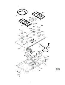 Cooktop parts for Kenmore Cooktop 790.33033100 (79033033100, 790 33033100) from AppliancePartsPros.com