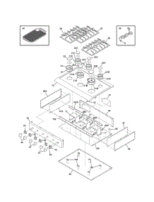 Maintop parts for Kenmore Cooktop 790.33043401 (79033043401, 790 33043401) from AppliancePartsPros.com