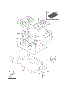 Maintop parts for Kenmore Cooktop 790.33243600 (79033243600, 790 33243600) from AppliancePartsPros.com