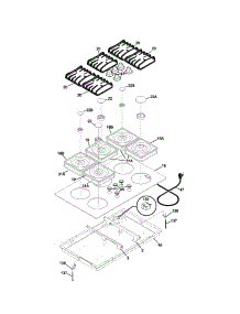 Maintop parts for Kenmore Cooktop 790.33399401 (79033399401, 790 33399401) from AppliancePartsPros.com