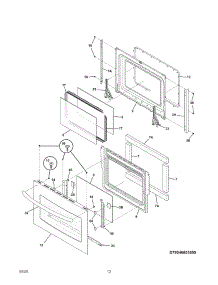 Door parts for Kenmore Range 790.36693500 (79036693500, 790 36693500) from AppliancePartsPros.com