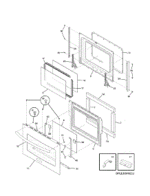 Door parts for Kenmore Range 790.36693505 (79036693505, 790 36693505) from AppliancePartsPros.com
