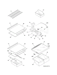Shelves parts for Kenmore Refrigerator 253.7419940L (2537419940L, 253 7419940L) from AppliancePartsPros.com