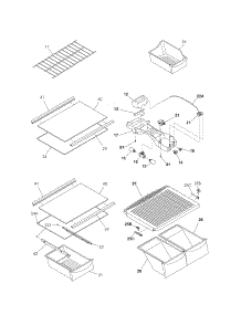 Shelves parts for Kenmore Refrigerator 253.74722401 (25374722401, 253 74722401) from AppliancePartsPros.com