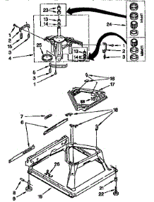 Machine Base Parts parts for Kenmore Washer 110.91564800 (11091564800, 110 91564800) from AppliancePartsPros.com