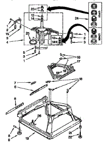 Machine Base parts for Kenmore Washer 110.91565100 (11091565100, 110 91565100) from AppliancePartsPros.com