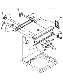Control Panel parts for Kenmore Washer 110.91565200 (11091565200, 110 91565200) from AppliancePartsPros.com