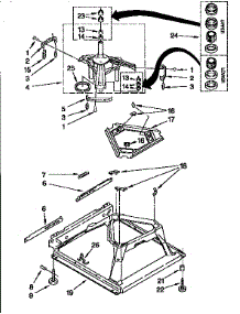 Machine Base parts for Kenmore Washer 110.91565810 (11091565810, 110 91565810) from AppliancePartsPros.com