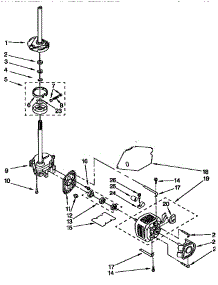 Brake, Clutch, Gearcase, Motor And Pump parts for Kenmore Washer 110.91579100 (11091579100, 110 91579100) from AppliancePartsPros.com