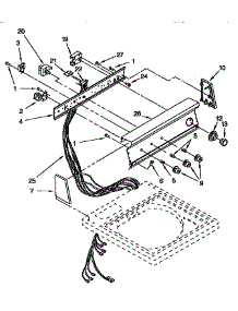 Control Panel parts for Kenmore Washer 110.91587200 (11091587200, 110 91587200) from AppliancePartsPros.com