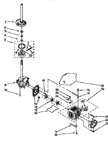 Motor And Pump parts for Kenmore Washer 110.91587200 (11091587200, 110 91587200) from AppliancePartsPros.com