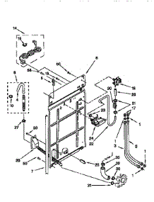 Rear Panel parts for Kenmore Washer 110.91587210 (11091587210, 110 91587210) from AppliancePartsPros.com