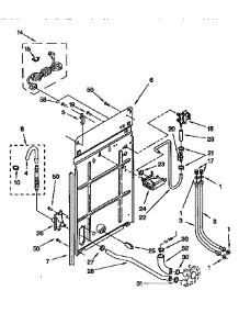 Rear Panel Parts parts for Kenmore Washer 110.91587400 (11091587400, 110 91587400) from AppliancePartsPros.com