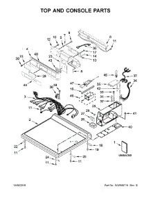 Top And Console Parts parts for Kenmore Dryer 110.91932511 (11091932511, 110 91932511) from AppliancePartsPros.com