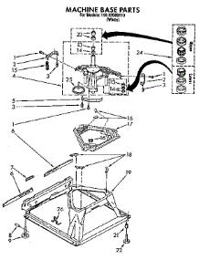 Machine Base parts for Kenmore Washer 110.92060110 (11092060110, 110 92060110) from AppliancePartsPros.com