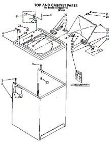 Top And Cabinet parts for Kenmore Washer 110.92060110 (11092060110, 110 92060110) from AppliancePartsPros.com