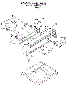 Control Panel parts for Kenmore Washer 110.92060120 (11092060120, 110 92060120) from AppliancePartsPros.com
