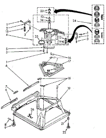 Machine Base parts for Kenmore Washer 110.9206110 (1109206110, 110 9206110) from AppliancePartsPros.com