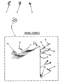 Wiring Harness parts for Kenmore Washer 110.9206110 (1109206110, 110 9206110) from AppliancePartsPros.com