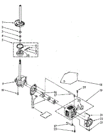 Brake, Clutch, Gearcase, Motor And Pump parts for Kenmore Washer 110.9206110 (1109206110, 110 9206110) from AppliancePartsPros.com