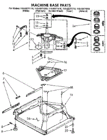 Machine Base parts for Kenmore Washer 110.92071110 (11092071110, 110 92071110) from AppliancePartsPros.com
