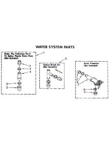 Water System parts for Kenmore Washer 110.92071110 (11092071110, 110 92071110) from AppliancePartsPros.com