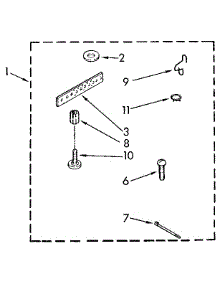 Miscellaneous parts for Kenmore Washer 110.92071300 (11092071300, 110 92071300) from AppliancePartsPros.com
