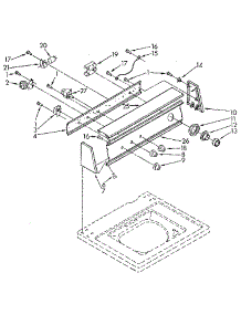 Console parts for Kenmore Washer 110.92071700 (11092071700, 110 92071700) from AppliancePartsPros.com