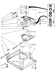 Machine Base parts for Kenmore Washer 110.92093100 (11092093100, 110 92093100) from AppliancePartsPros.com