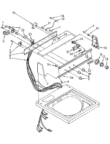Console Panel parts for Kenmore Washer 110.92093300 (11092093300, 110 92093300) from AppliancePartsPros.com