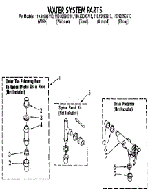 Water System parts for Kenmore Washer 110.92093310 (11092093310, 110 92093310) from AppliancePartsPros.com