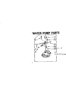 Water Pump Parts parts for Kenmore Washer 110.82074230 (11082074230, 110 82074230) from AppliancePartsPros.com