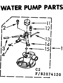 Water Pump Parts parts for Kenmore Washer 110.82074820 (11082074820, 110 82074820) from AppliancePartsPros.com