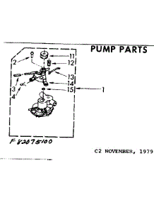 Pump Parts parts for Kenmore Washer 110.82075100 (11082075100, 110 82075100) from AppliancePartsPros.com