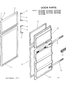 Door Parts parts for Kenmore Refrigerator 253.7674590 (2537674590, 253 7674590) from AppliancePartsPros.com
