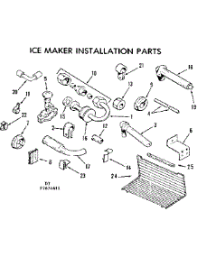 Ice Maker Installation Parts parts for Kenmore Refrigerator 253.7674641 (2537674641, 253 7674641) from AppliancePartsPros.com
