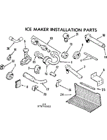 Ice Maker Installation Parts parts for Kenmore Refrigerator 253.7674652 (2537674652, 253 7674652) from AppliancePartsPros.com