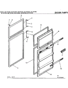 Door Parts parts for Kenmore Refrigerator 253.7674670 (2537674670, 253 7674670) from AppliancePartsPros.com