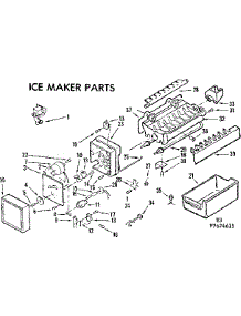 Ice Maker Parts parts for Kenmore Refrigerator 253.7674691 (2537674691, 253 7674691) from AppliancePartsPros.com