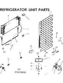 Unit Parts parts for Kenmore Refrigerator 253.7674940 (2537674940, 253 7674940) from AppliancePartsPros.com