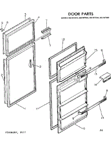 Door Parts parts for Kenmore Refrigerator 253.7677810 (2537677810, 253 7677810) from AppliancePartsPros.com