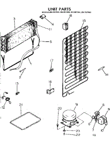 Unit Parts parts for Kenmore Refrigerator 253.7677840 (2537677840, 253 7677840) from AppliancePartsPros.com