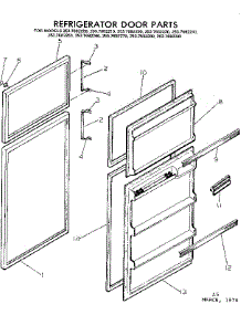 Refrigerator Door Parts parts for Kenmore Refrigerator 253.7682200 (2537682200, 253 7682200) from AppliancePartsPros.com