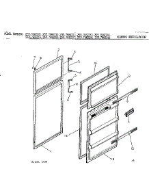 Door Parts parts for Kenmore Refrigerator 253.7682261 (2537682261, 253 7682261) from AppliancePartsPros.com