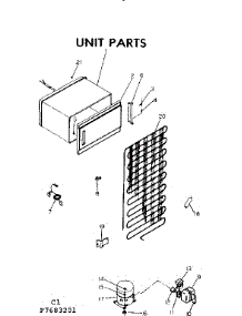 Unit Parts parts for Kenmore Refrigerator 253.7683231 (2537683231, 253 7683231) from AppliancePartsPros.com