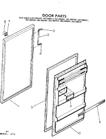 Door Parts parts for Kenmore Refrigerator 253.7683251 (2537683251, 253 7683251) from AppliancePartsPros.com