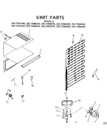Unit Parts parts for Kenmore Refrigerator 253.7684210 (2537684210, 253 7684210) from AppliancePartsPros.com
