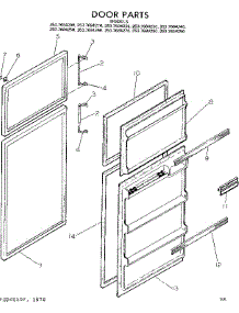 Door Parts parts for Kenmore Refrigerator 253.7684260 (2537684260, 253 7684260) from AppliancePartsPros.com